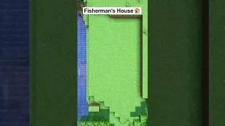 Minecraft Fisherman House Tutorial 🏠💦 #shorts  #fish  #how