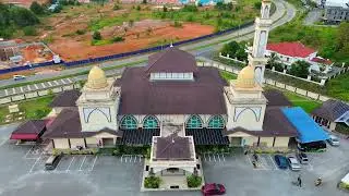 Drone view MASJID AL SULTAN ABDULLAH RI'AYATUDDIN AL MUSTAFA BILLAH SHAH BANDAR JENGKA 
