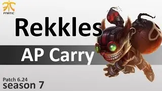 FNC Rekkles : Ziggs | Bot lane | NA LOL | Patch 6.24 | season 7