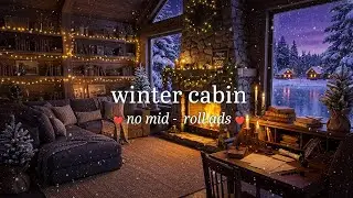 ☕ Warm Cabin Jazz (NO MID-ROLL ADS) – Fireplace Ambience in the Snow for Focus & Relaxation