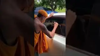 Watch Amazing writing by Thai Monk for Car Blessing THAILAND 🇹🇭🙏🚘