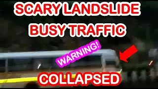 MUMBAI LANDSLIDE 2020 - MALAD KANDIVALI  SCARY LANDSLIDE ON A BUSY TRAFFIC VIDEO