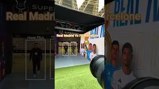 les deux coachs se rencontre 🥶 real Madrid vs FC Barcelone #footballnews #footballshorts
