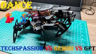 Тест на равновесие и танцевальный конкурс: робот-паук #arduino #робот