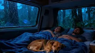 Sleep Fast with Car Rain Sounds - No Thunder, Silent Forest Night | Rain sounds for sleeping