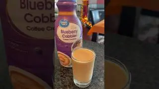 Walmart Great Value #Blueberry Cobbler creamer #tastetest 🫐 #coffeetime #foodreview #coffeelover