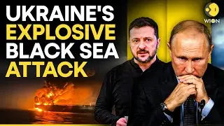Black Sea Attack LIVE: Ukraine EXPLODES Two Russian Shadow Fleet Tankers, Official Claims | WION