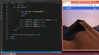 Responsive Navigation Bar using HTML CSS and JavaScript