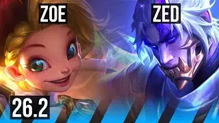 ZOE vs ZED (MID) | 74K damage, First Strike | BR Grandmaster | 26.2