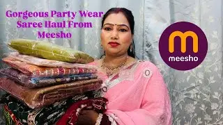Gorgeous Party Wear Saree Haul From Meesho 