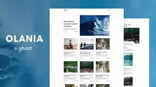 Olania &mdash; Minimal Blog and Magazine Ghost Theme | Themeforest Website Templates and Themes