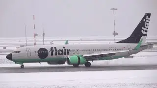 (4K) Fantastic Morning Snow Storm at YVR with Live ATC | Plane Spotting at Vancouver YVR