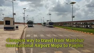 Manohar International Airport Mopa Goa to Panjim by Kadamba Olectra K9 electric bus