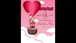 CARICATURE WEDDING INVITATION VIDEO | CARTOON WEDDING INVITATION VIDEO | SAVE THE DATE VIDEO