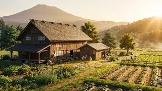 A Peaceful Day with Grandparents 🌾| Cozy Farm Life from Morning to Night | Ghibli Style Animation