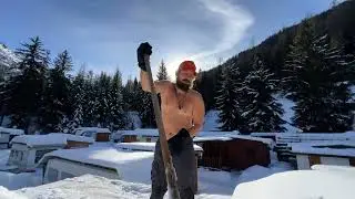 One day in the life of a snow shoveler in the mountains