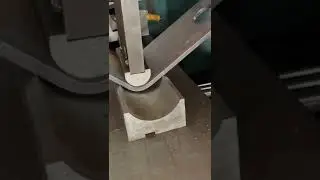 4 steps to make the plate thickness 10mm arc bending #metalbending #shorts