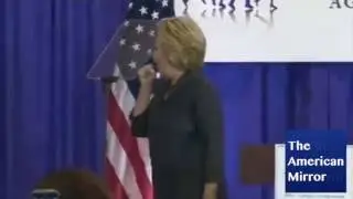 Hillary Clinton coughing spell after DC speech