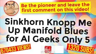Sinkhorn Knopp Me Up Manifold Blues for AI Geeks Only 5