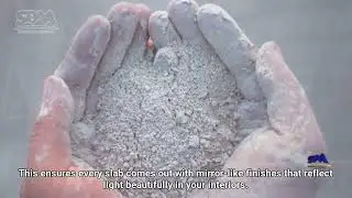 Marble grinding plant for interior decoration materials