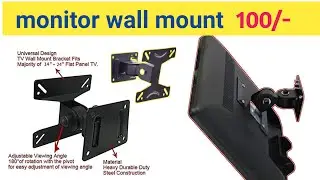 How install a monitor wall mount || best monitor wall mount
