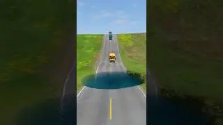 BeamNG.Drive - water pit vs car crashes part 21 #beamngdrive #beamng #trending #viral #shorts