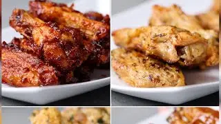 Oven-Baked Chicken Wings 4 Ways