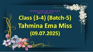 Kids Spoken English Class (3-4) (batch-5) 09/07/2025