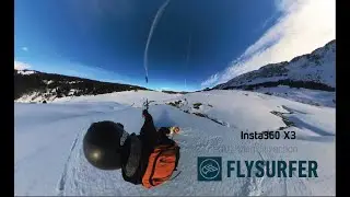 WE ARE SNOWKITE Video French Alps Ride #flysurfer #insta360 #snowkiting