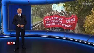 SW&Ouml;-KV: Warnstreiks, Bericht ZIB 2 Armin Wolf