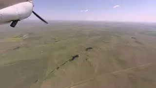 Flight over Badlands, July 1, 2023