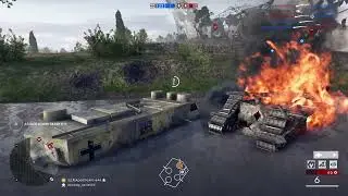 Battlefield 1 (PS4): Battle of the Selle Shock Operation - Assault Tank Offense with 29 Killstreak