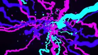 Abstract Chaotic Multicolored Neon Lines Fluoresc   Animation Video Town