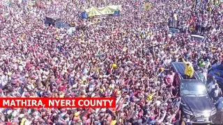 Fireworks as Pres Ruto roars in Mathira, Nyeri, Gachagua's main bedroom!🔥