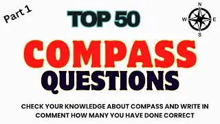 50 Objective Questions on Compass | Aviation Exam Preparation | #studykwik | #aviation | #compass