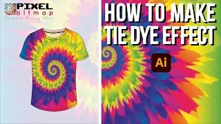 How to make tie-dye effect in Adobe Illustrator