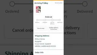 amazon me delivery address change kaise kare? #trending#shorts#wirel#knowledge