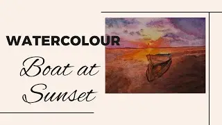 Watercolour painting: 'Reflection on fire'