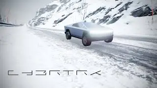 Tesla Cybertruck Alpine Road Unreal Engine 5