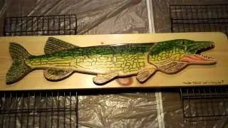 Pickerel Reproduction/Representation for my son...Vid #4 fish is finished