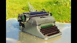 Обзор: пишущая машинка Olympia SG-1 Standard 1960 года (с гарнитурой Congress Elite)