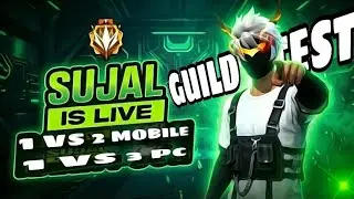 🔴LIVE GUILD TEST 1 VS 2 / FF LIVE | GUILD TEST LIVE / FREE FIRE LIVE🔴 #freefirelive #viralvideo