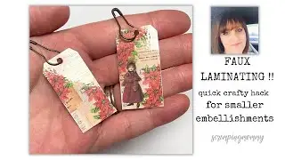 FAUX LAMINATING !! for small items game changer hack