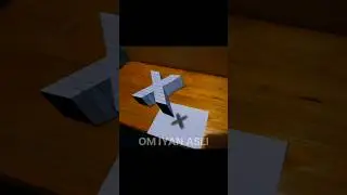 3D Drawing Letter X [Part 97] #3d #drawing3d