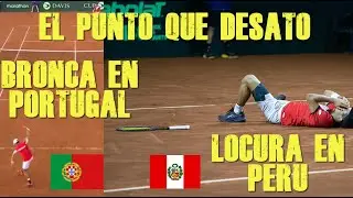TENISTA PORTUGUES NO PUEDE CREER LO QUE VIVE EN LIMA  COPA DAVIS PERU VS PORTUGAL