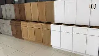 Display of Kitchen Cabinets in Different Colors and Styles