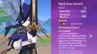 Dark Iron Sword - Who can actually use this sword now? (Dendro Edition) | Weapon Review