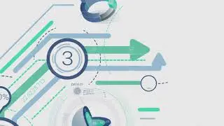 Animation of development with infographics elements