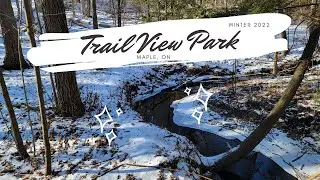 Winter Walk in the Trail View Park - Vaughan, Maple, Richmond Hill, Toronto - January 2022 vlog
