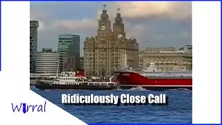 Tanker nearly SIDESWIPE Mersey Ferry